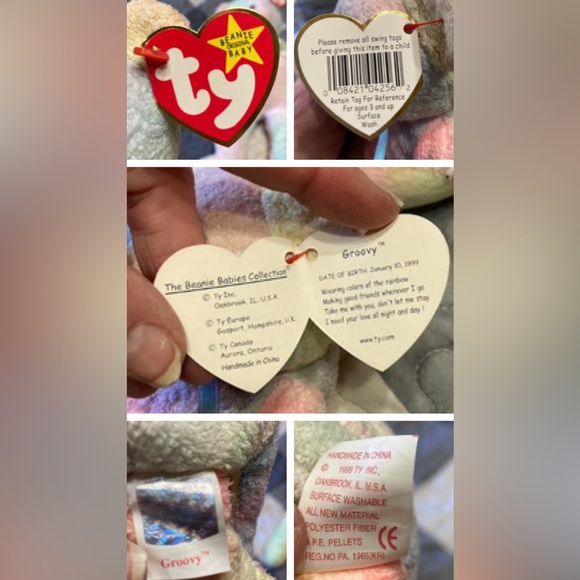 Bundle of 3 TY “GROOVY” Beanies: Buddy and Two Babies - Picture 9 of 12